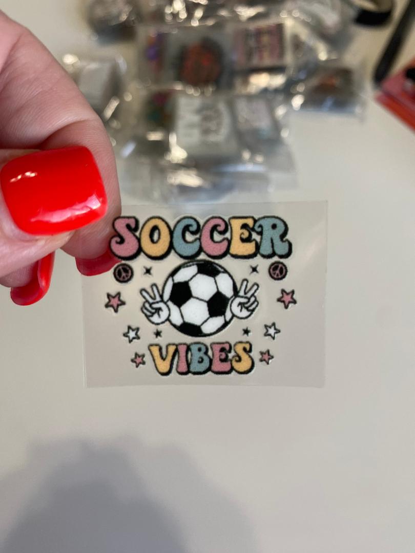 Soccer Vibes UV keychain transfer