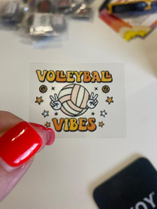 Volleyball UV keychain transfer