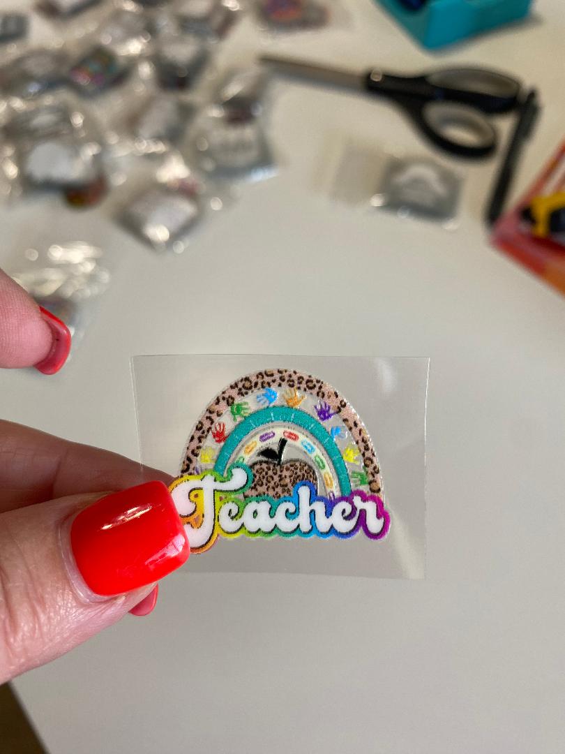 Teacher UV keychain transfer