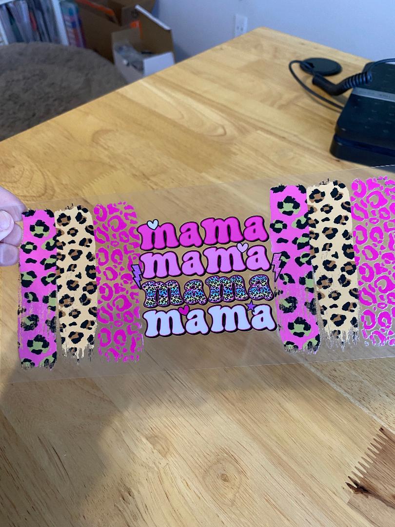 Mama Cheetah UV DTF