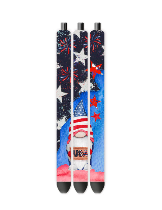 Patriotic gnomes pen wrap