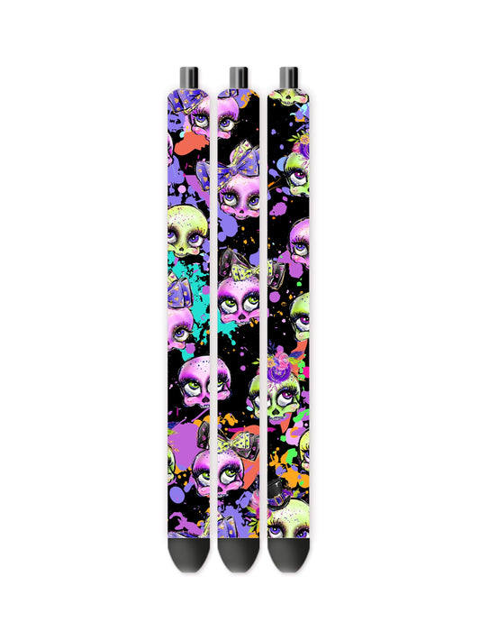 Sugar skull pen wrap