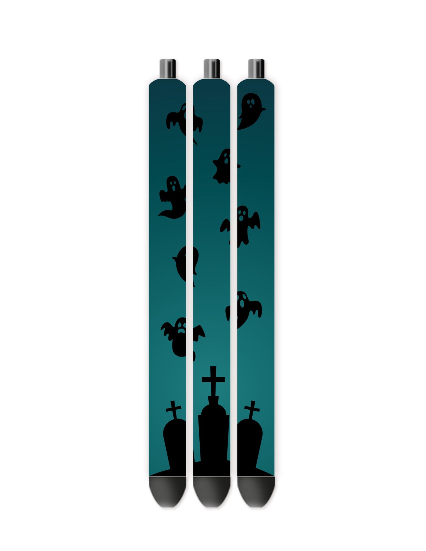 Teal halloween graveyard pen wrap