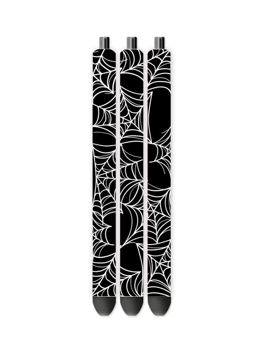 Spider web Halloween pen wrap