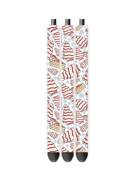 Winter tree snack cake pen wrap