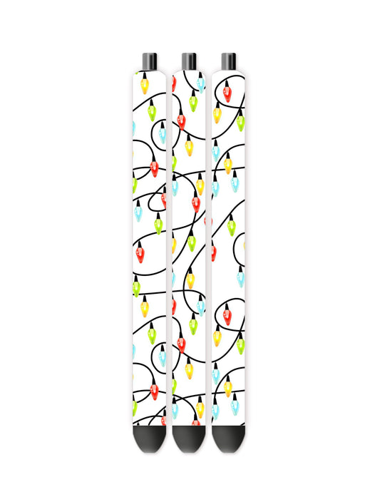 Lights on string pen wrap