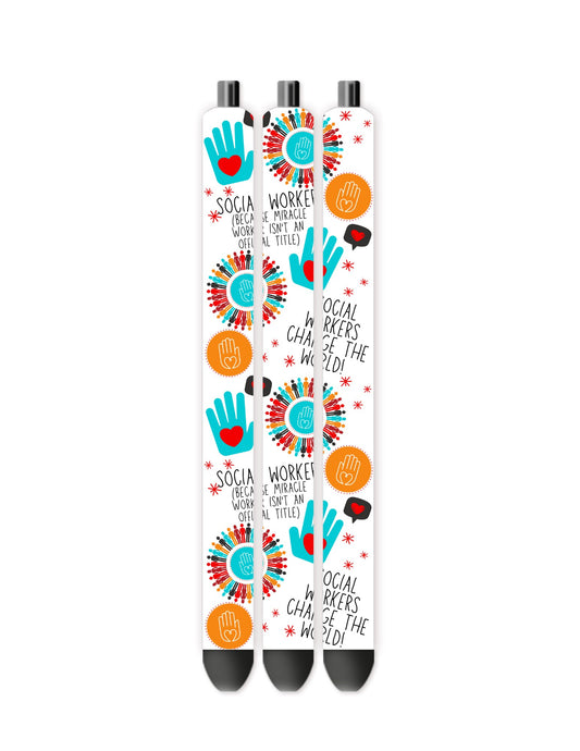 Social worker pen wrap