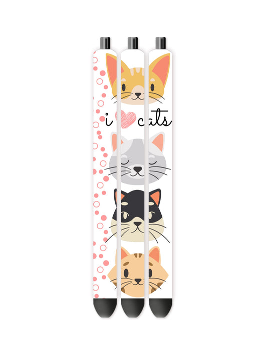 I love cats pen wrap