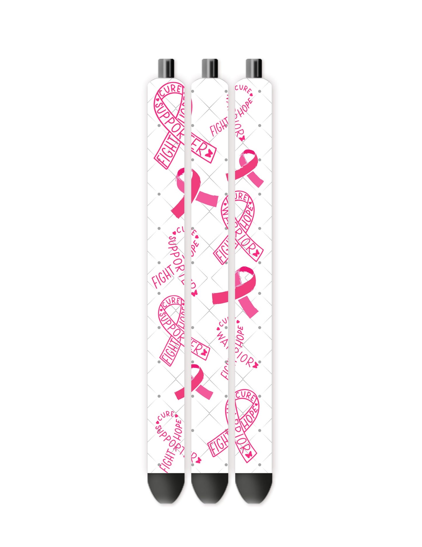 Pink ribbon pen wrap