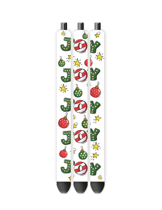 Joy Christmas pen wrap