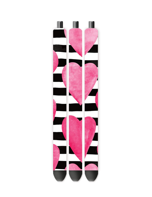 Pink hearts pen wrap