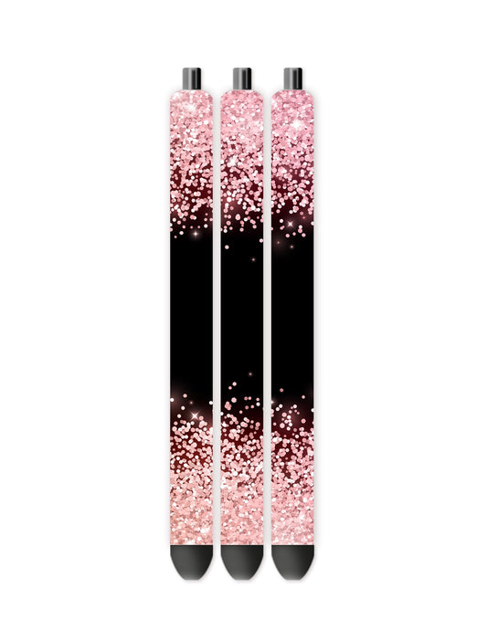 Pink glitter pen wrap