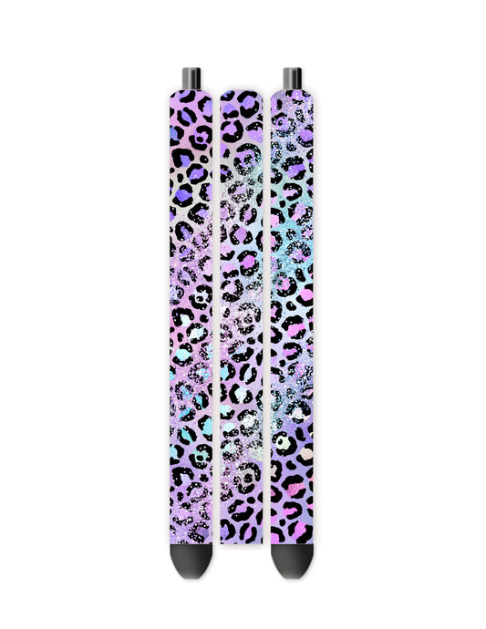 Cheetah purple vinyl pen wrap