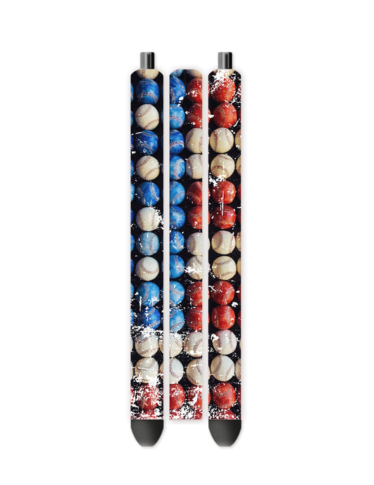 Baseball Americana vinyl pen wrap