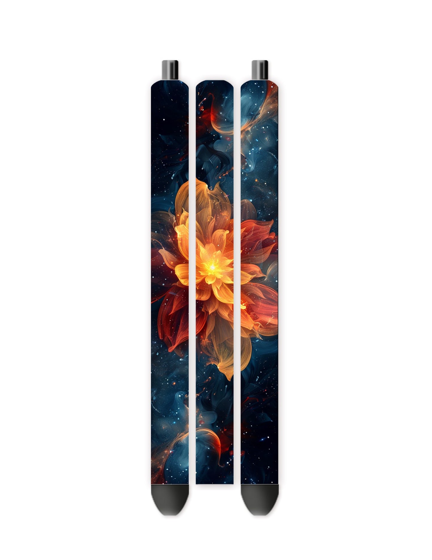 Golden flower vinyl pen wrap