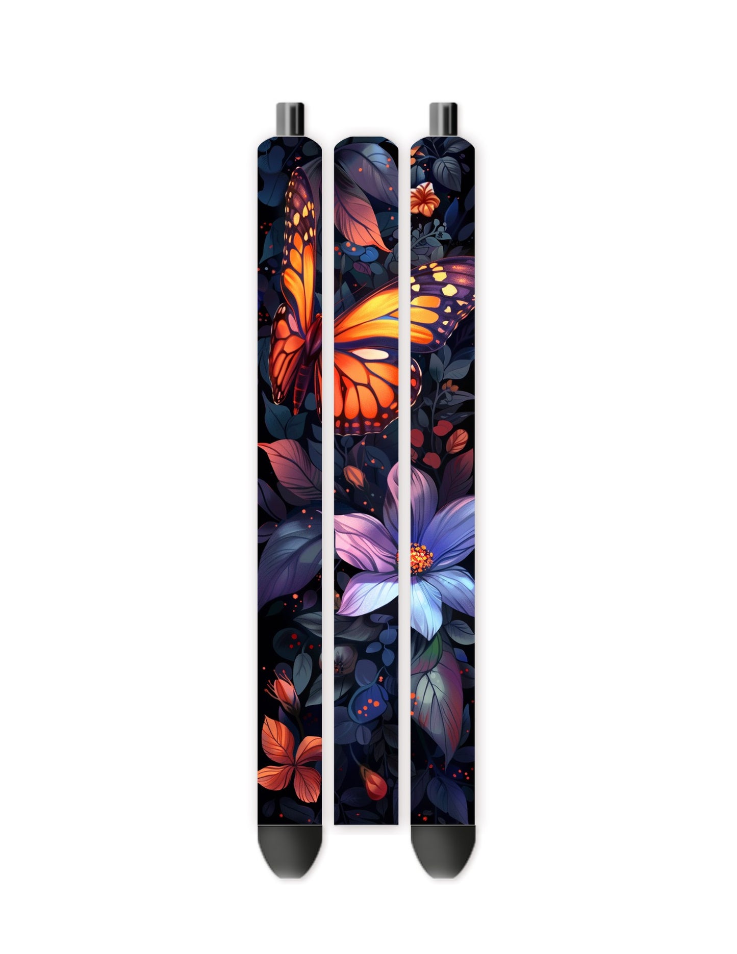 Midnight butterflies vinyl pen wrap