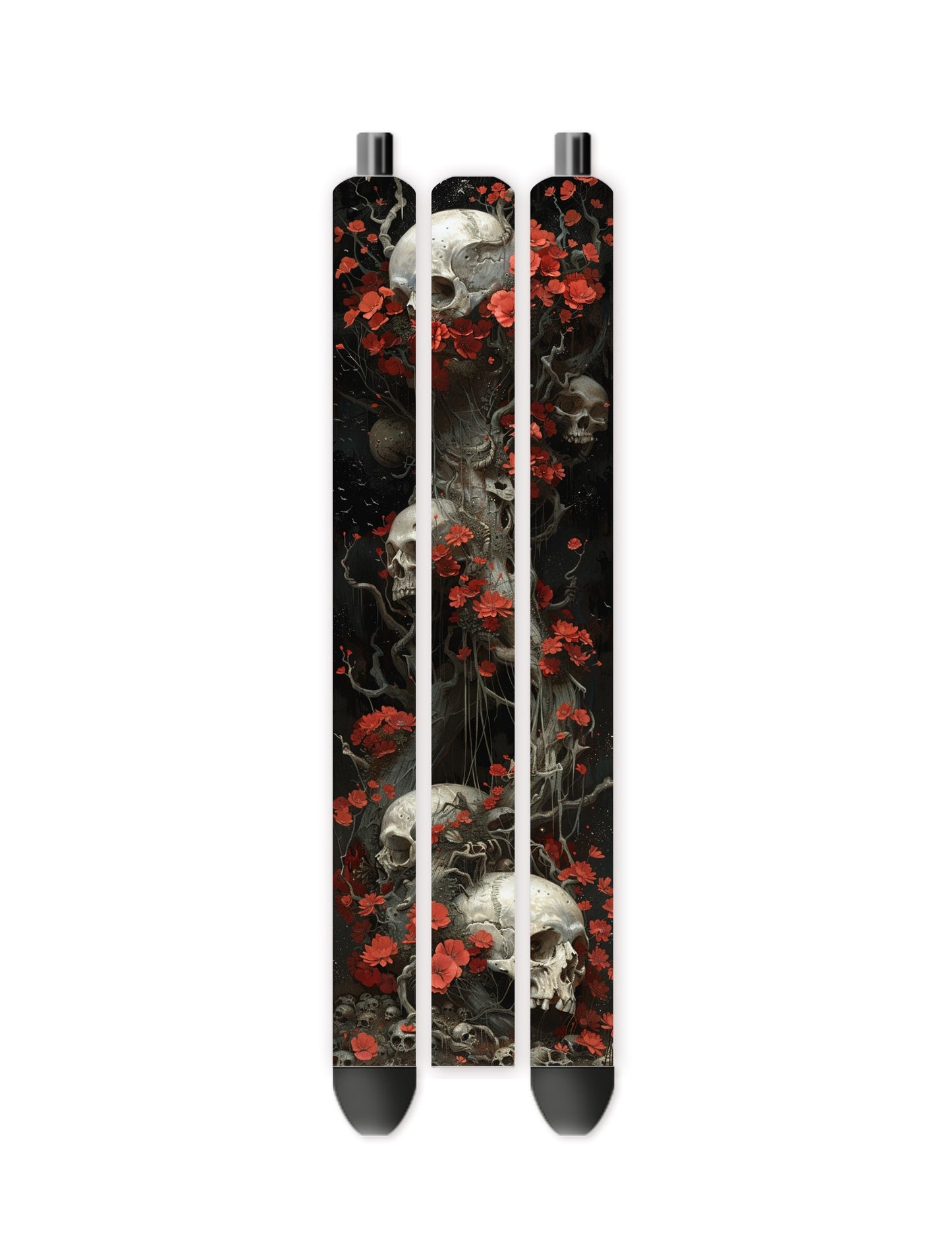 Skull and roses vinyl pen wrap