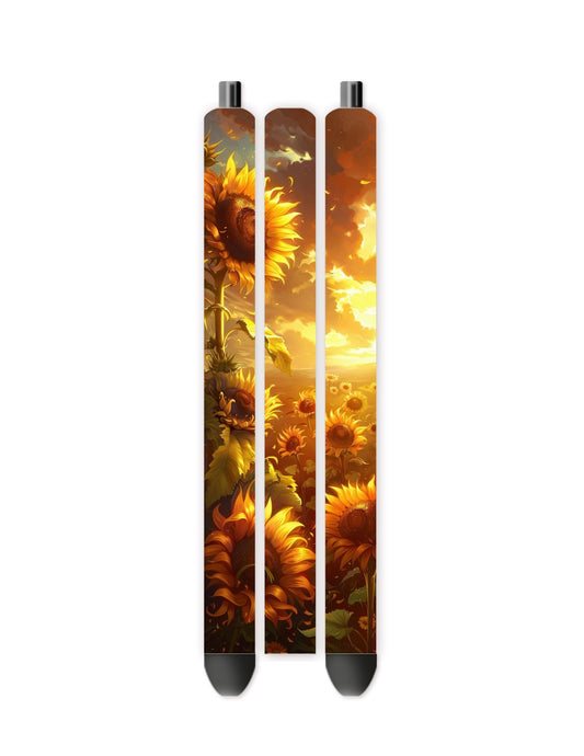 Nightfall sunflowers vinyl pen wrap