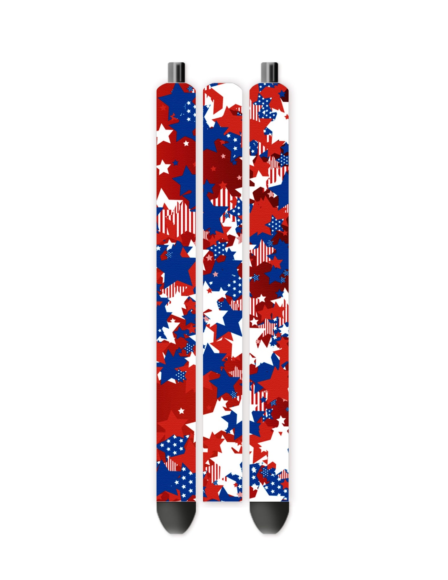 Red white blue starts vinyl pen wrap