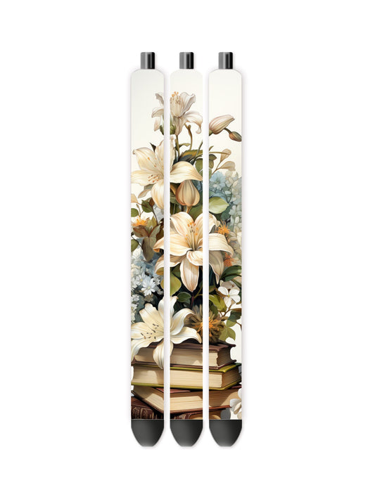 Watercolor Flower pen wrap