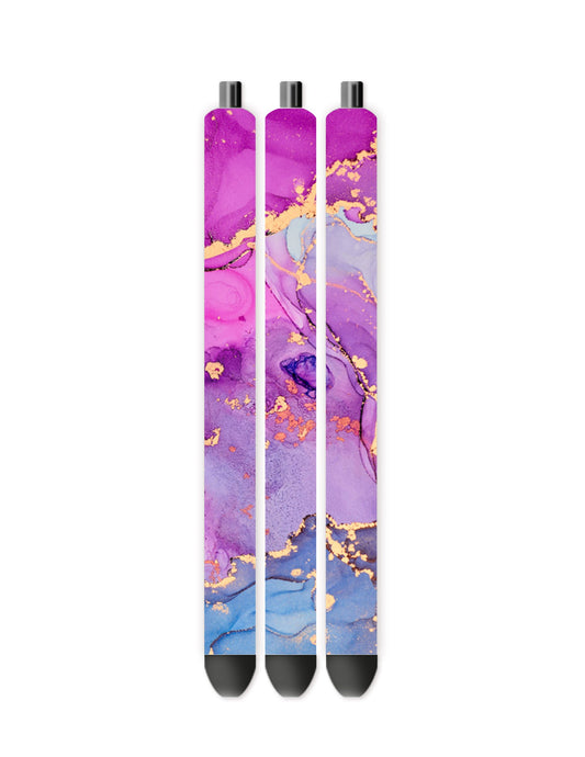 Purple marble pen wrap