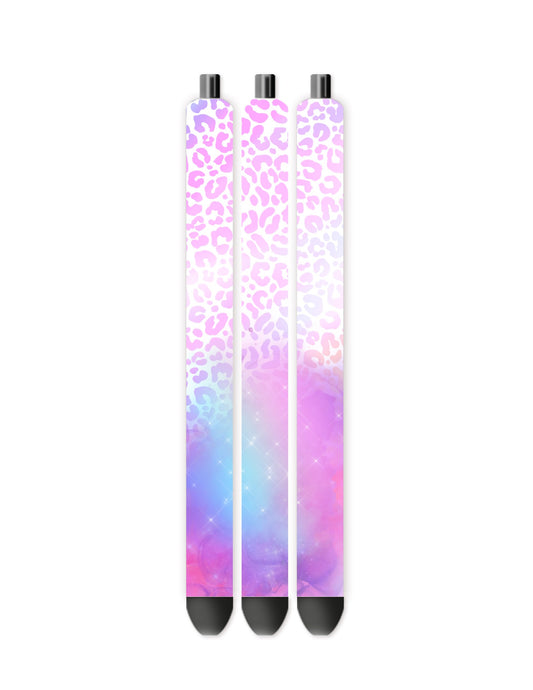 Pink Cheetah pen wrap