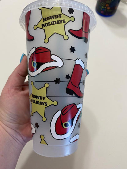 Cowboy Santa cup