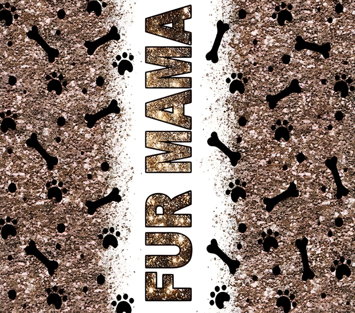 Fur mama sublimation tumbler transfer print