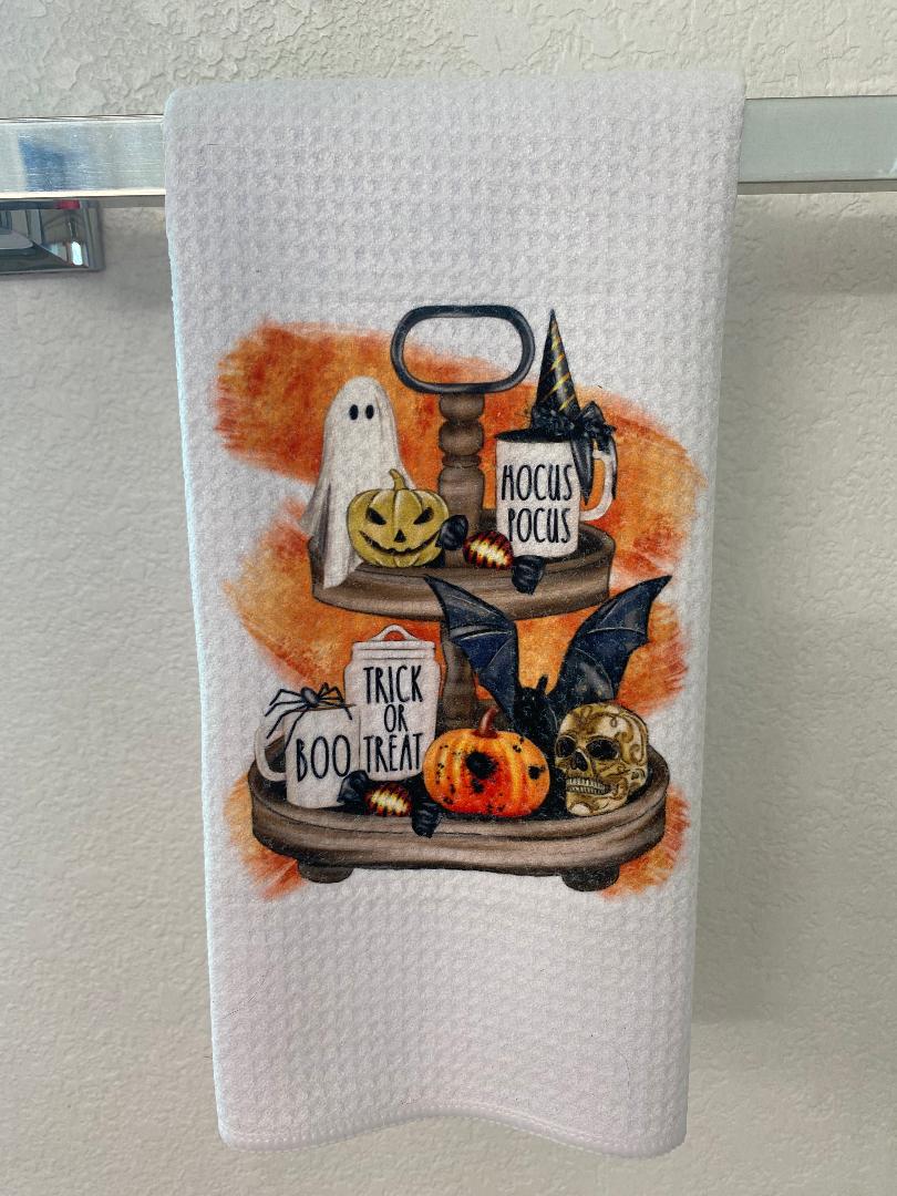 Halloween Scene Kitchen Towel