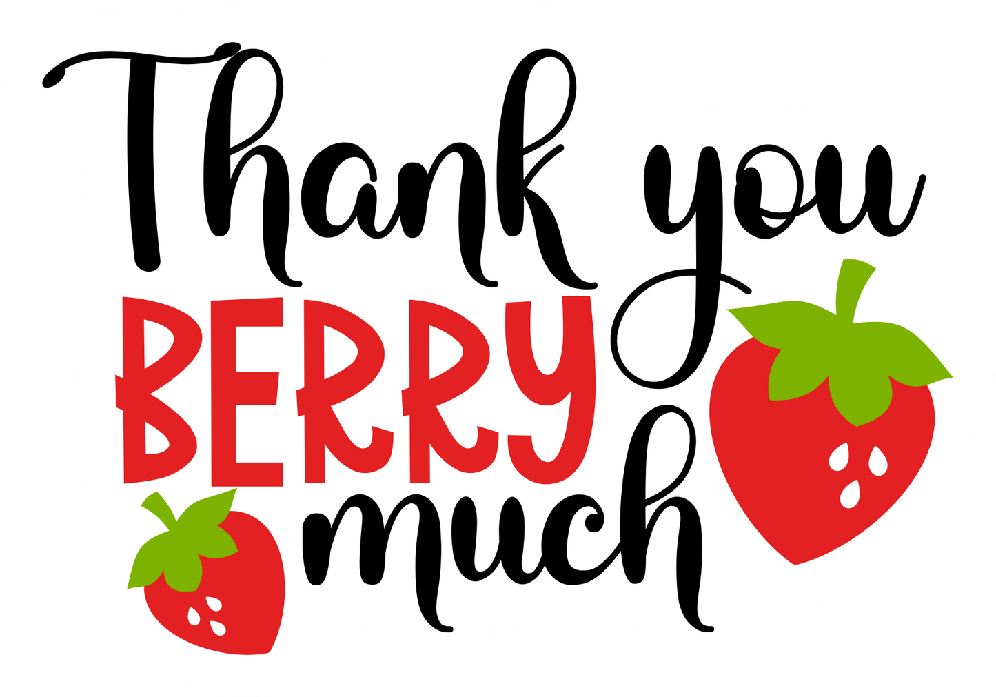 Thank You vinyl packing stickers 6 pack decal