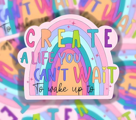 Create a life 20oz vinyl tumbler wrap