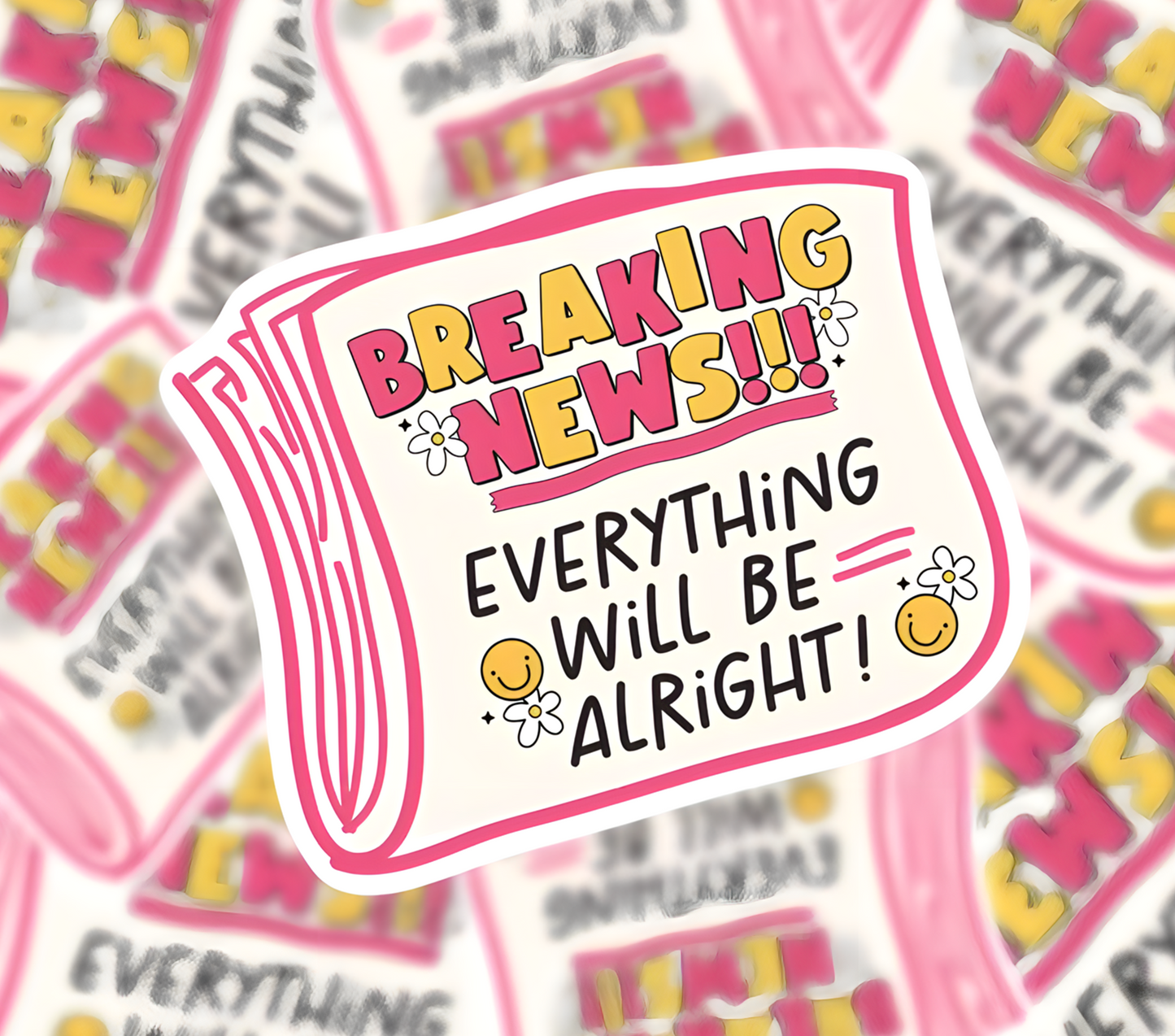 Everything Alright 20oz vinyl tumbler wrap