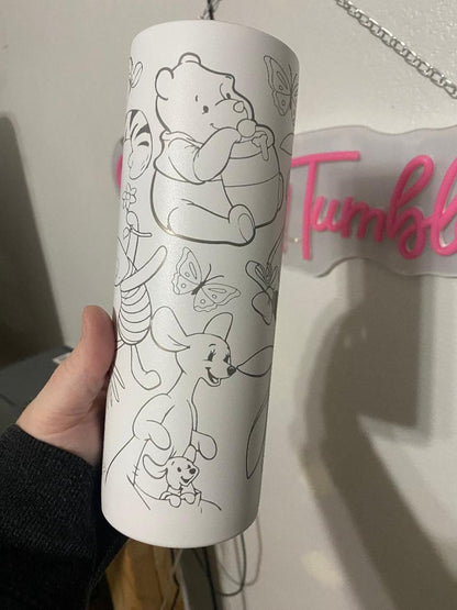 Woodland friends 20oz engraved tumbler