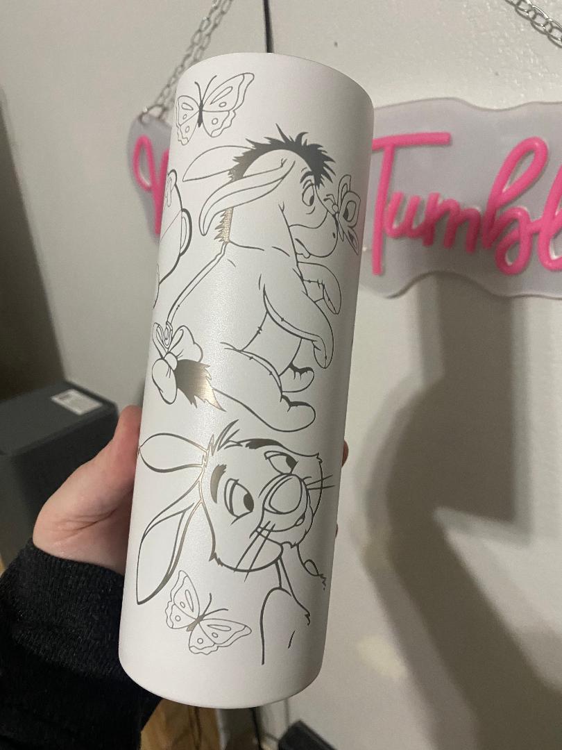 Woodland friends 20oz engraved tumbler