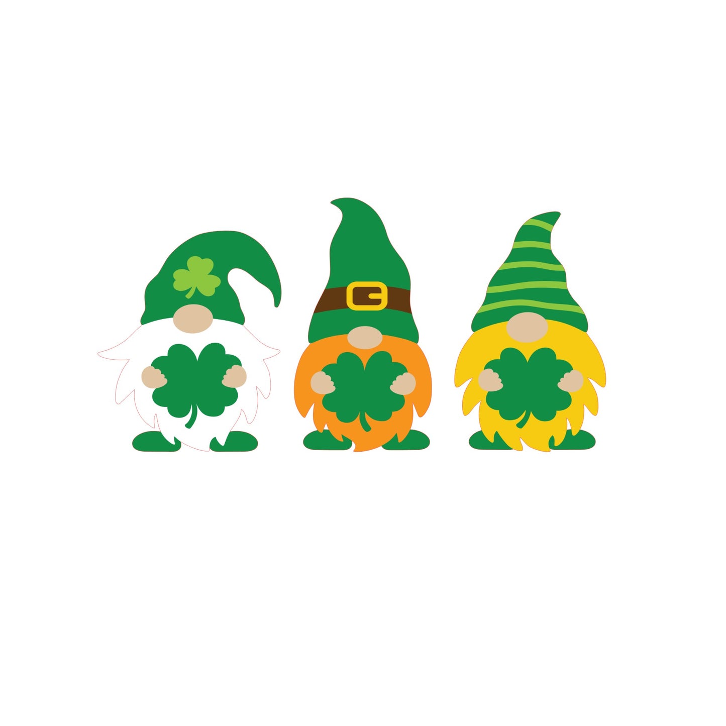 Irish gnomes Libbey glass decal