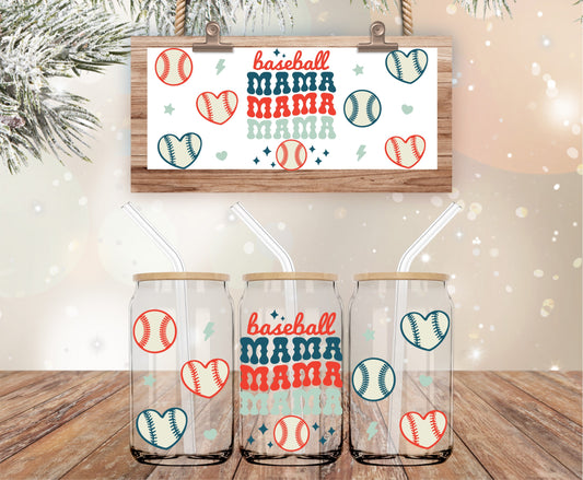 Baseball mama libbey wrap