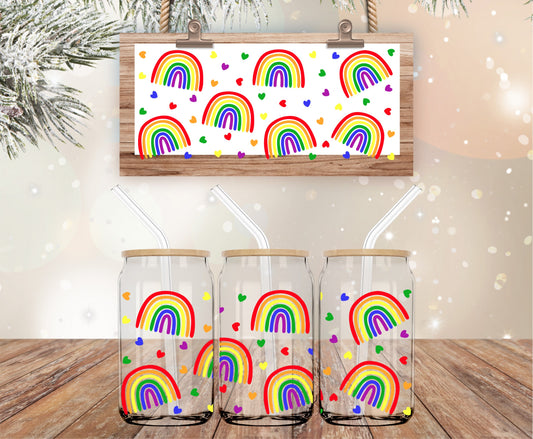 Rainbow libbey glass wrap