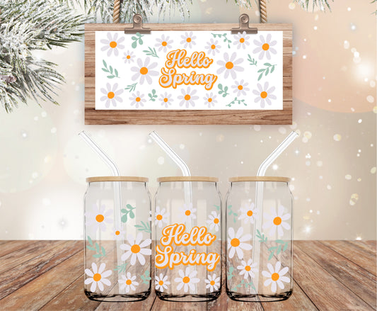 Hello spring libbey glass wrap