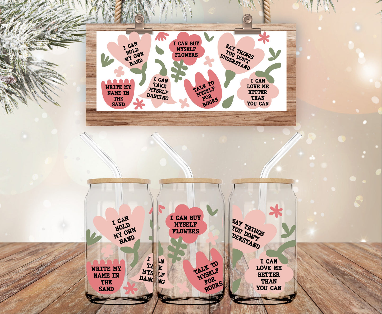 Buy myself flowers libbey glass wrap