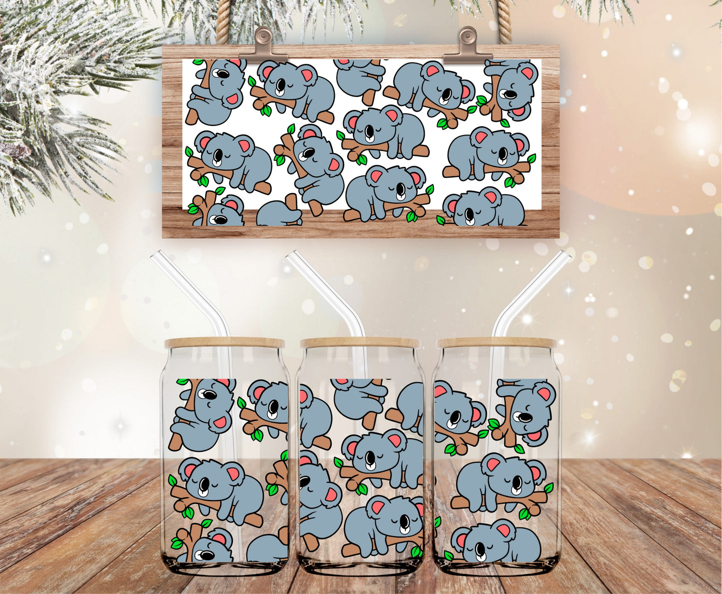 Cute Koala bear libbey wrap