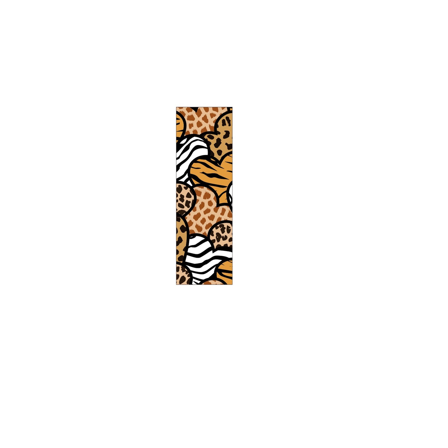 Animal print hearts pen wrap