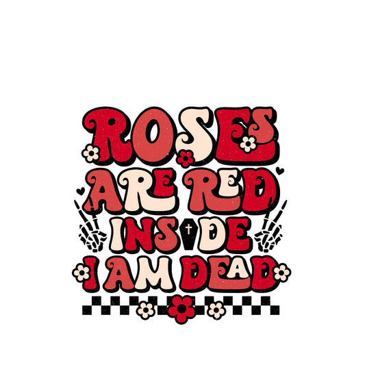 Roses are red Valentine sublimation transfer sheet