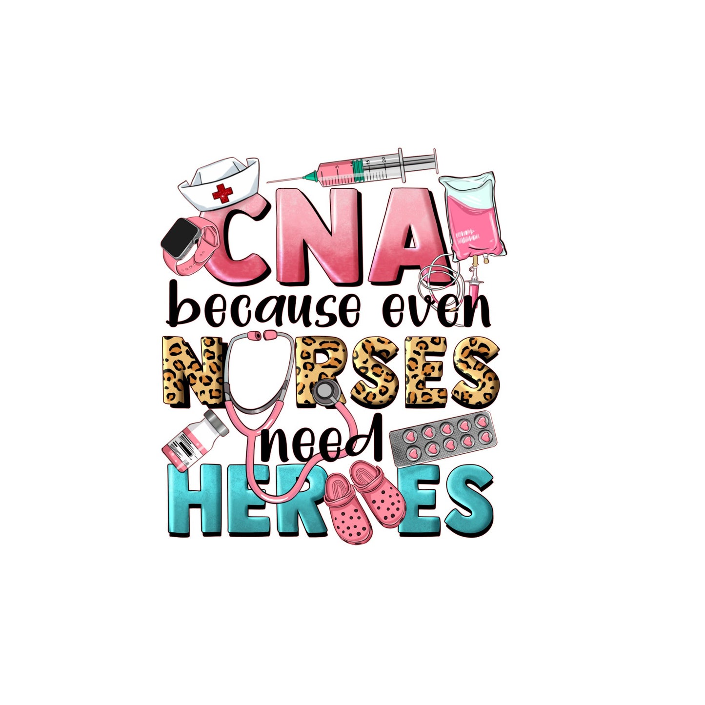 CNA heroes sublimation transfer