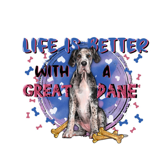 Great Dane sublimation transfer print