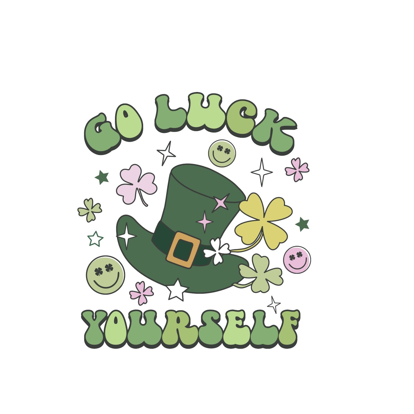 Sarcastic St Patrick's day sublimation transfer print