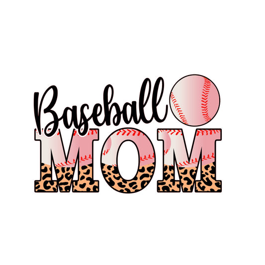 Baseball mom sublimation transfer print