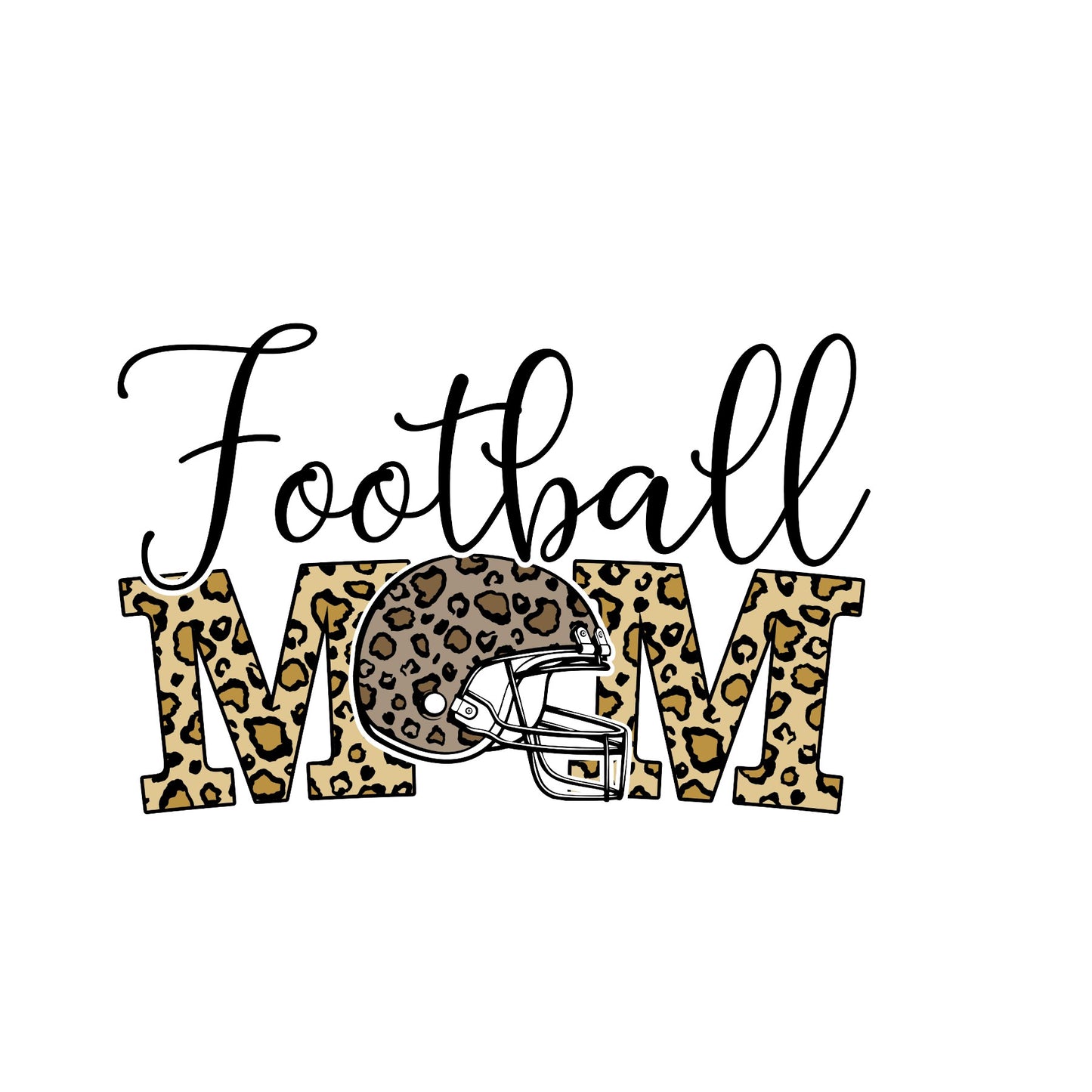 Football mom sublimation transfer print