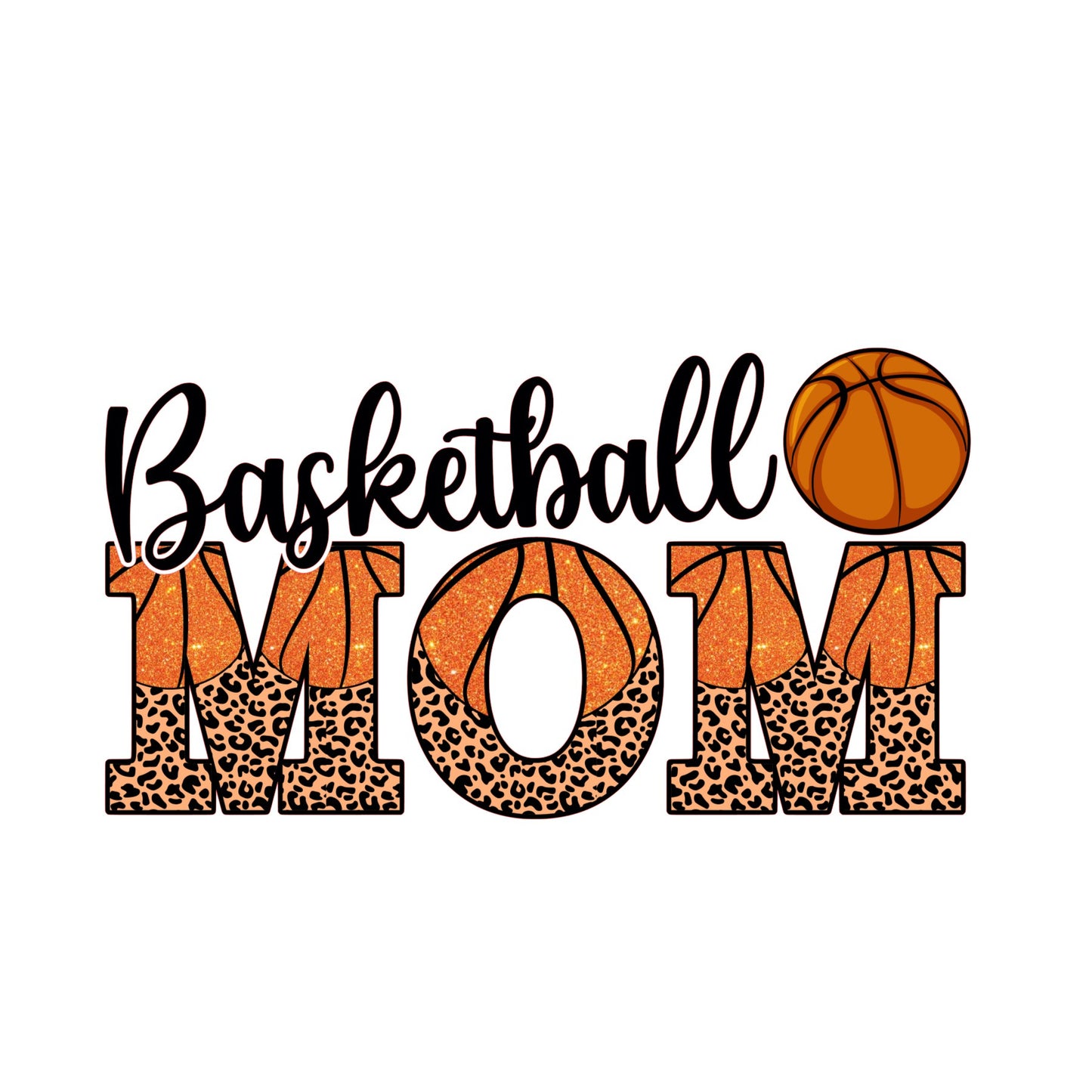 Basketball mom sublimation transfer print