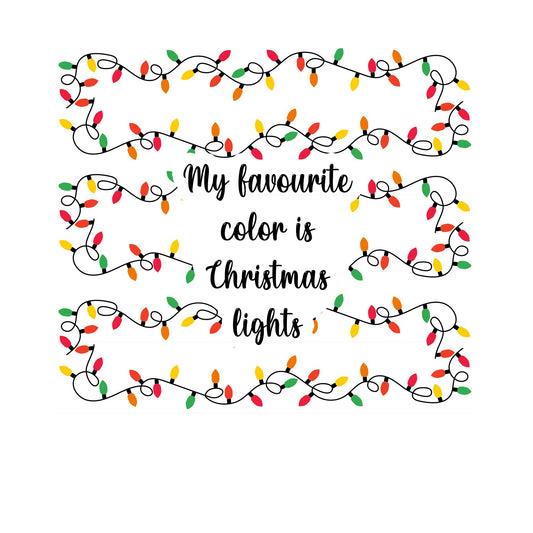 Christmas lights small print 20oz skinny tumbler wrap