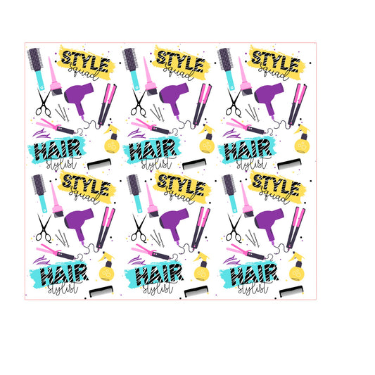 Hair stylist 20oz tumbler wrap